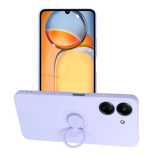 silikónový obal s prsteňom pre XIAOMI Redmi 13C / POCO C65 violet