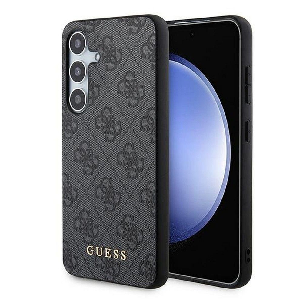 GUESS obal pre SAMSUNG A35 GUOHCSA35G4GFGR (PU 4G Classic Metal Logo) čierny