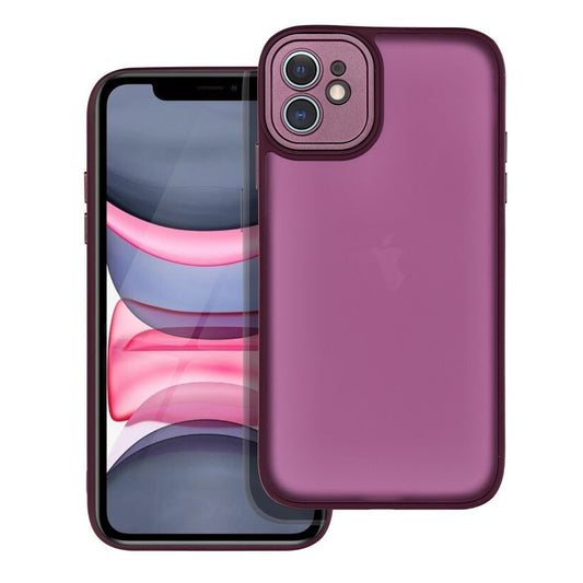 polopriehľadný obal pre iPhone 11 fialový