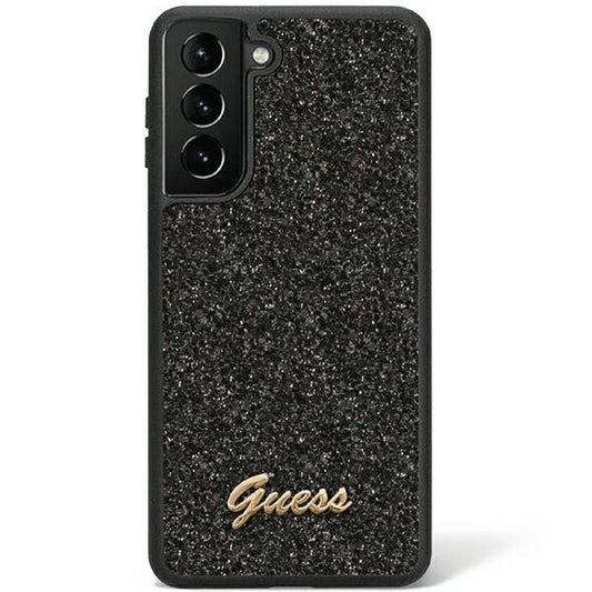 GUESS obal pre SAMSUNG S23 GUHCS23SHGGSHK (Fixed Glitter) čierny