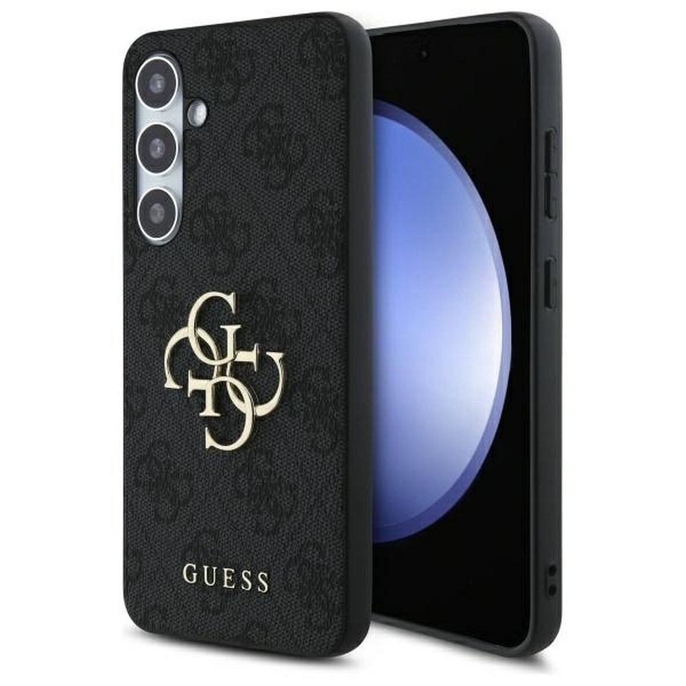 GUESS obal pre SAMSUNG S24 FE GUHCS24FE4GMGGR (HC PU 4G Big Metal Logo) sivý