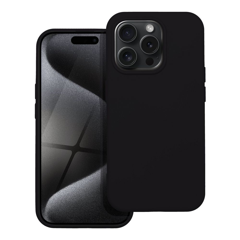 silikónový obal pre iPhone 15 Pro čierny