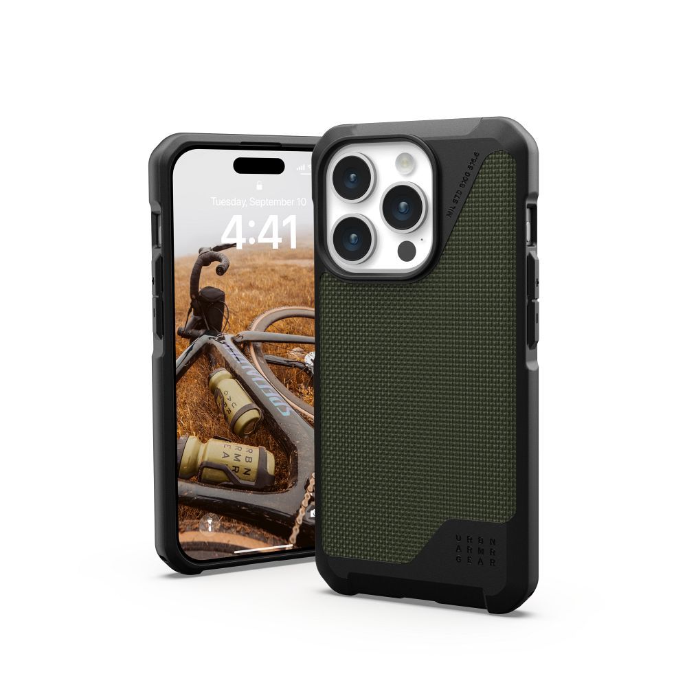 UAG Urban Armor Gear obal METROPOLIS LT s funkciou MagSafe pre iPhone 15 Pro kevlar olive