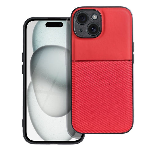 elegantný obal pre iPhone 15 červený