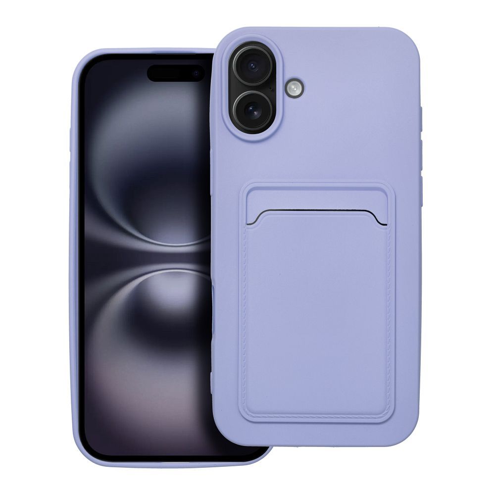 obal s miestom na karty pre iPhone 16 Plus violet