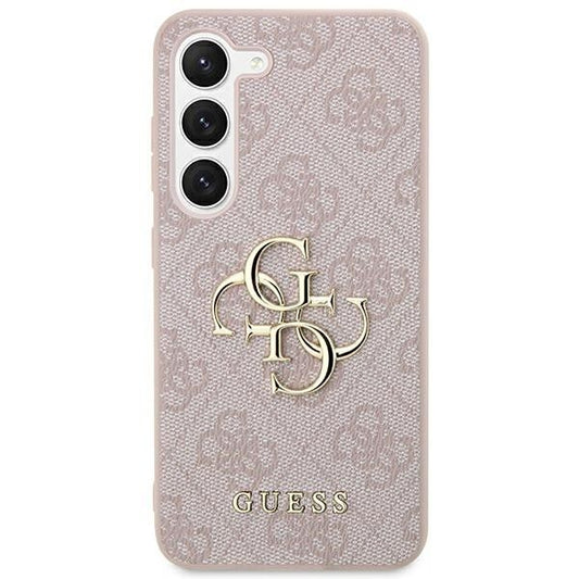 GUESS obal pre SAMSUNG S24 Plus GUHCS24M4GMGPI (Leather 4G Metal Logo) ružový