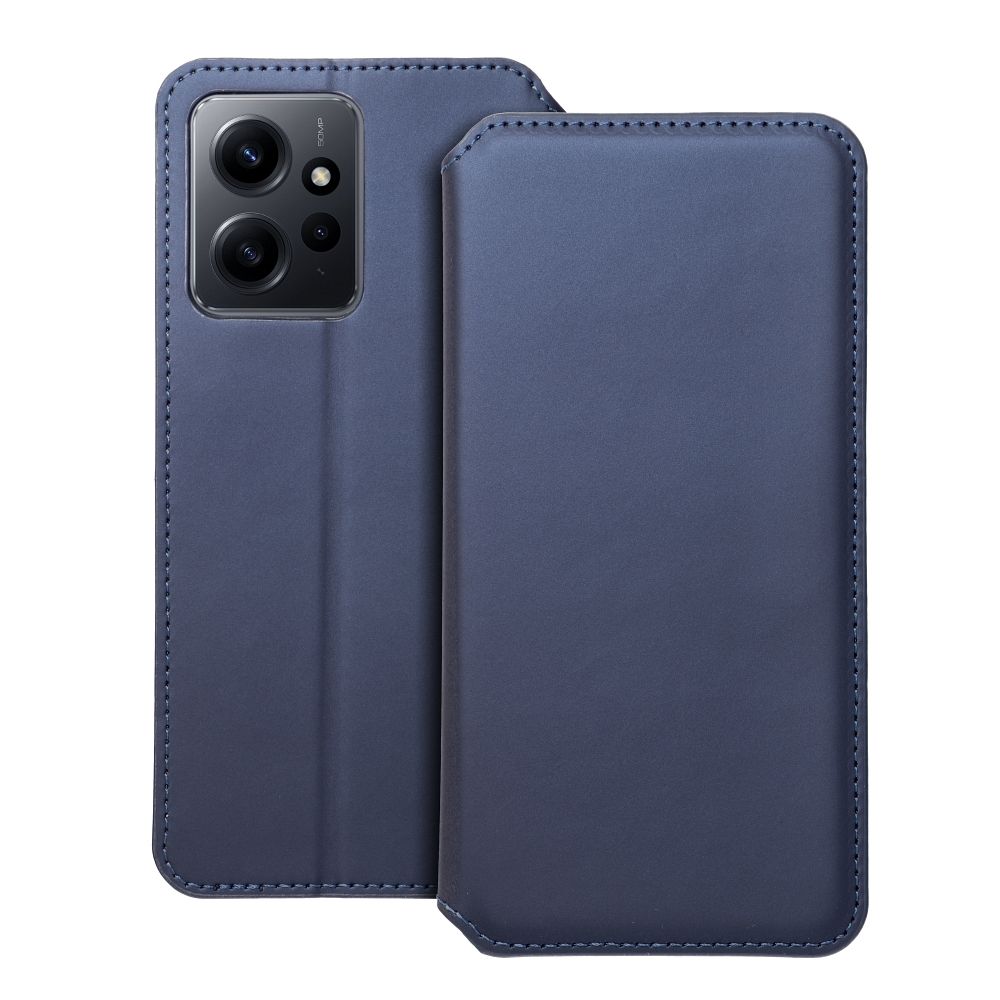 DUAL POCKET knižkový obal pre XIAOMI Redmi Note 12 4G námornícky