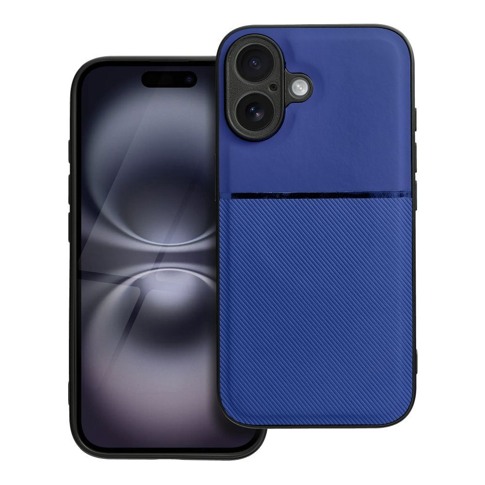 elegantný obal pre iPhone 16 modrý