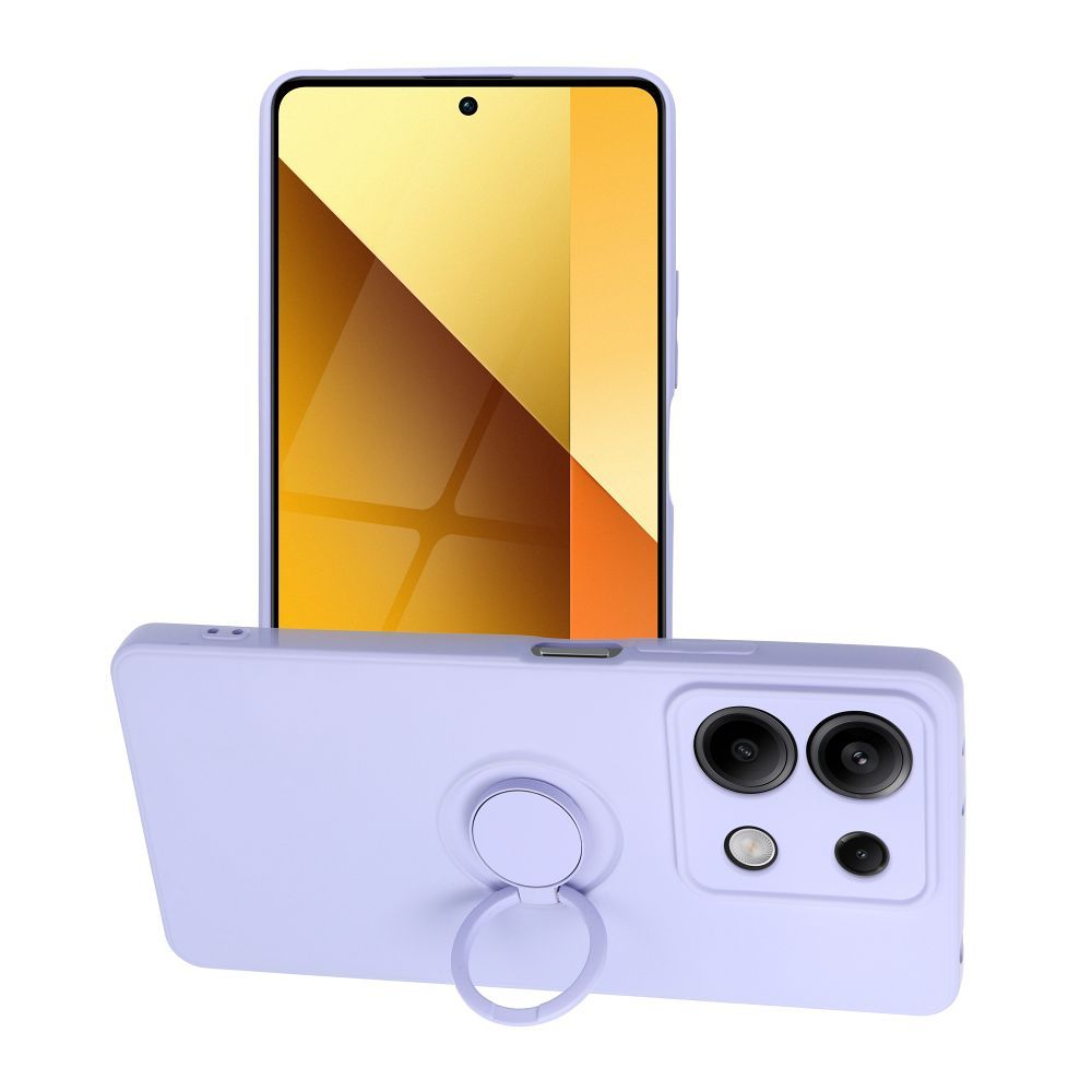 silikónový obal s prsteňom pre XIAOMI Redmi Note 13 5G violet