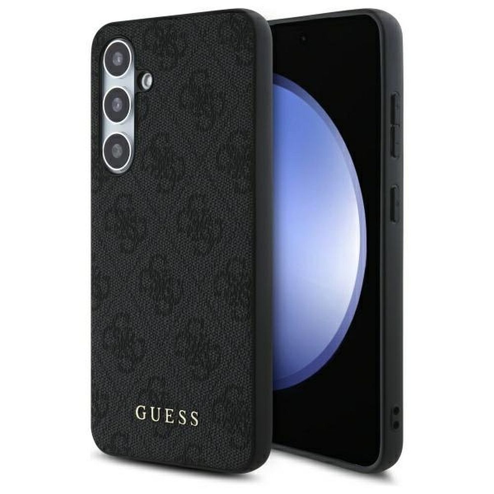 GUESS obal pre SAMSUNG S24 FE GUHCS24FEG4GFGR (HC PU 4G Metal Logo) sivý