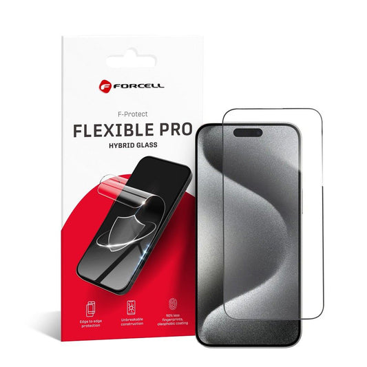 flexibilné nano sklo pre iPhone 15 Pro Max čierny