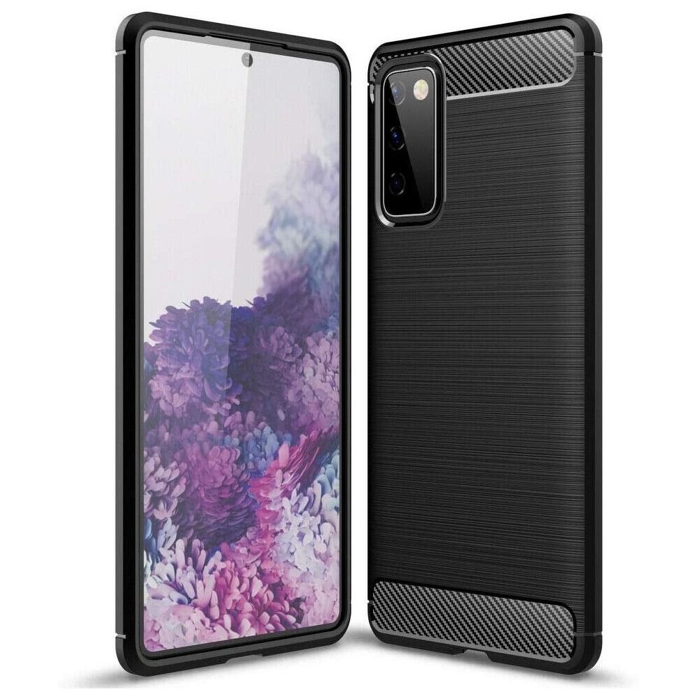 karbónový obal pre SAMSUNG S20 FE / S20 FE 5G čierny