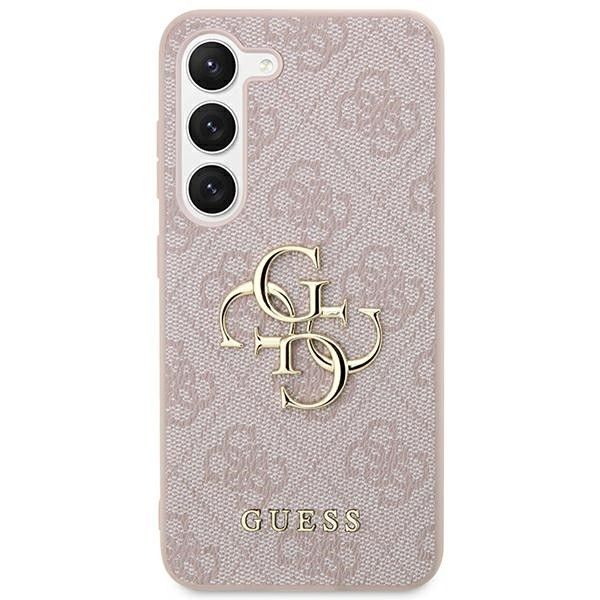 GUESS obal pre SAMSUNG S24 GUHCS24S4GMGPI (Leather 4G Metal Logo) ružový