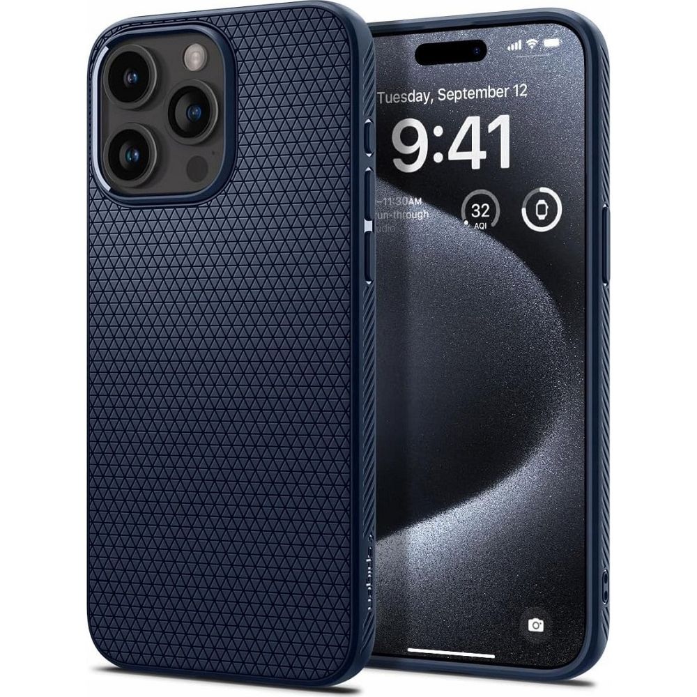 SPIGEN obal LIQUID AIR pre iPhone 16 Pro Max námornícky modrý