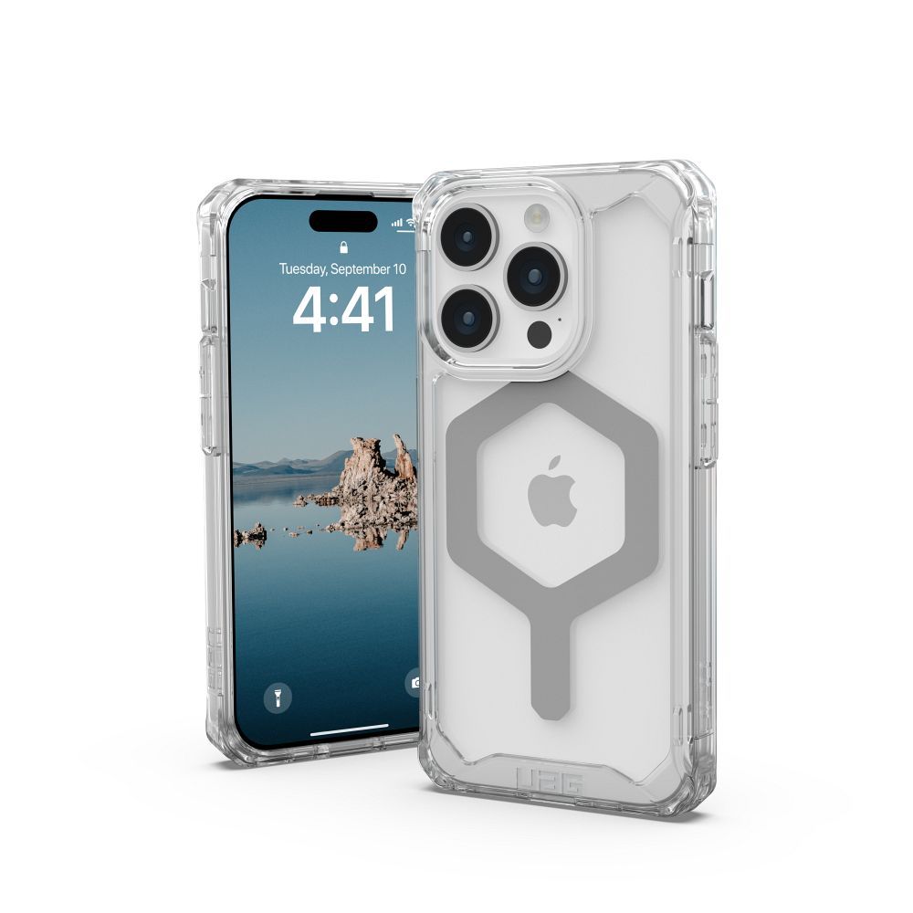 UAG Urban Armor Gear obal PLYO s funkciou MagSafe pre iPhone 15 Pro ice strieborná