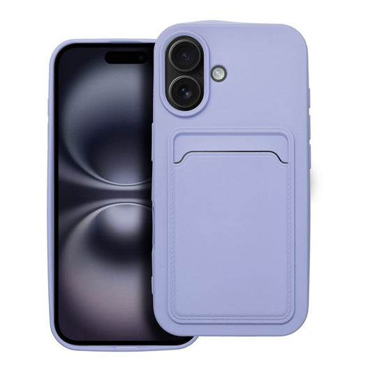 obal s miestom na karty pre iPhone 16 violet