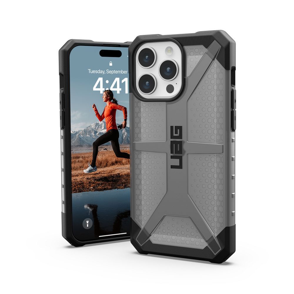 UAG Urban Armor Gear obal PLASMA pre iPhone 15 Pro Max ash