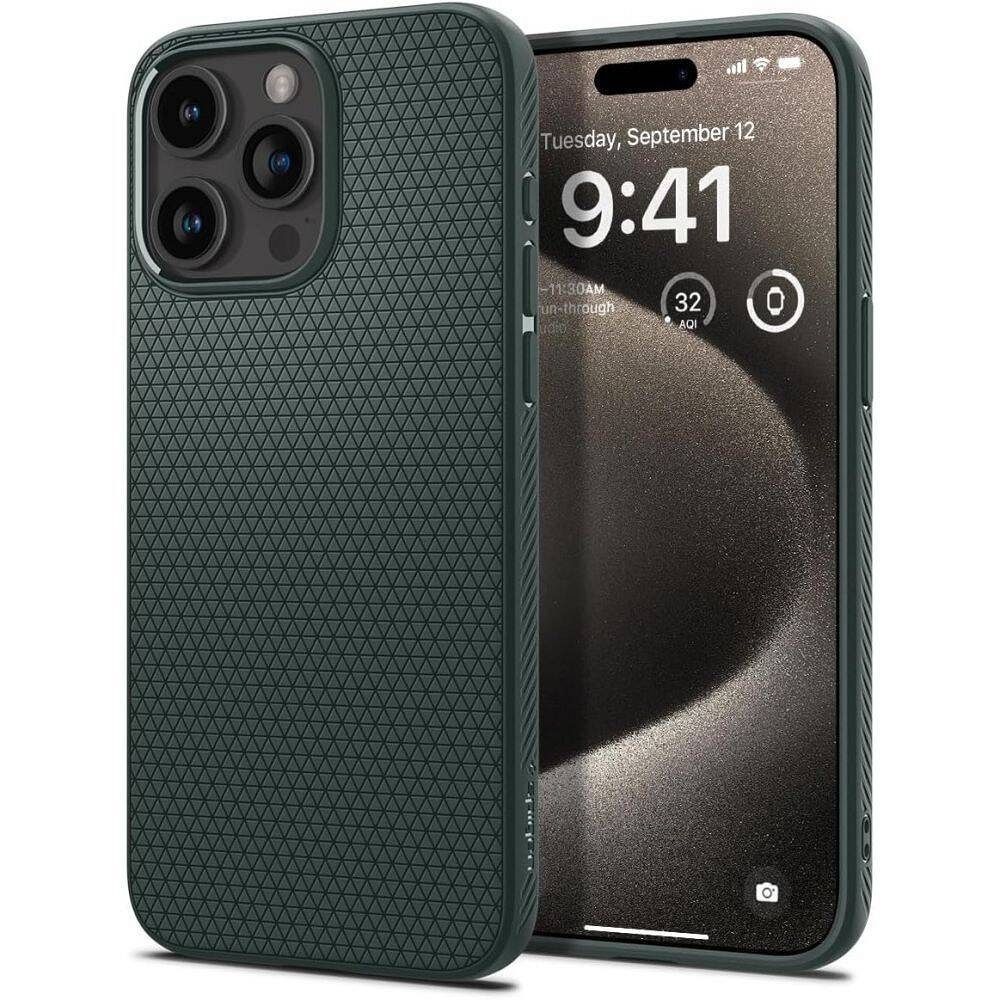 SPIGEN obal LIQUID AIR pre iPhone 16 Pro Max abbys zelný