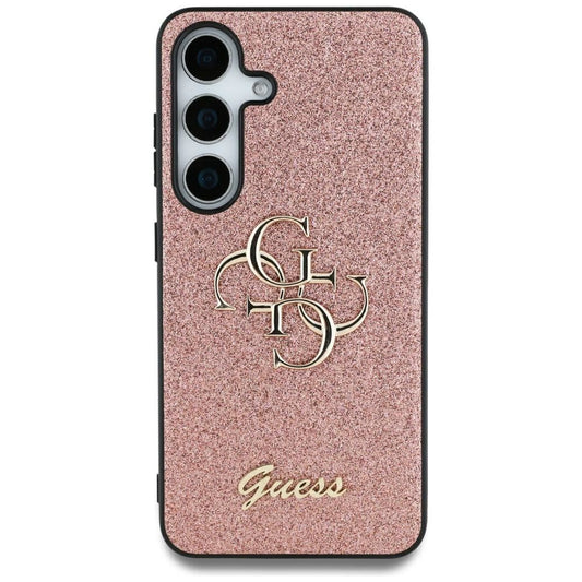 GUESS obal pre SAMSUNG S25 Ultra GUHCS25LHG4SGP (Fixed Glitter Big 4G) ružový