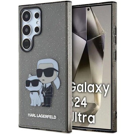 KARL LAGERFELD obal pre SAMSUNG S24 Ultra KLHCS24LHNKCTGK (IML GLIT NFT K&C) čierny