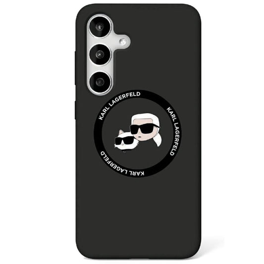 KARL LAGERFELD obal pre SAMSUNG S25 Ultra KLHMS25LSKCHTCK (Magnetic Silicone Double Heads) čierny