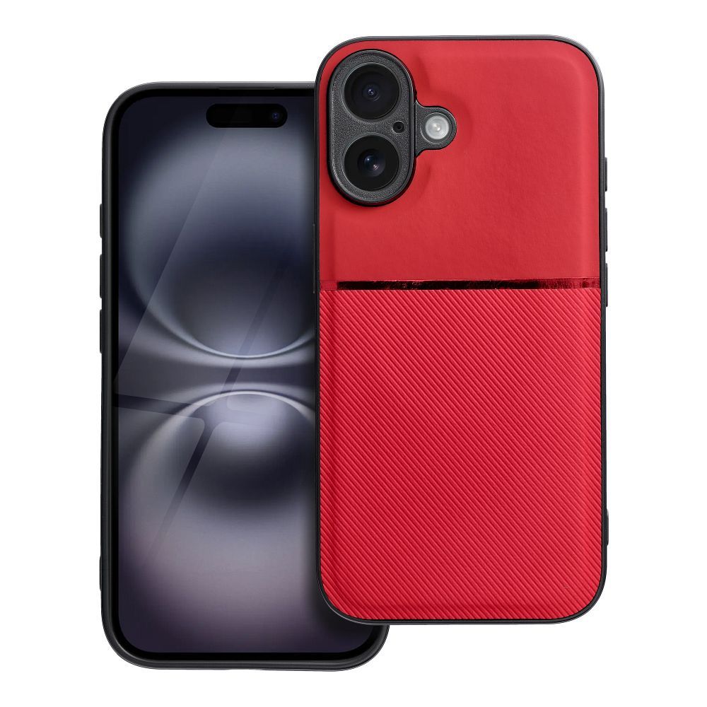 elegantný obal pre iPhone 16 červený