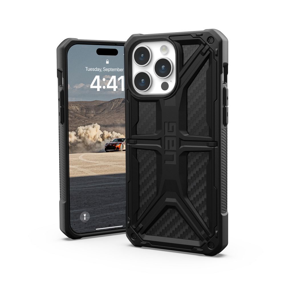 UAG Urban Armor Gear obal MONARCH pre iPhone 15 Pro Max carbon fiber