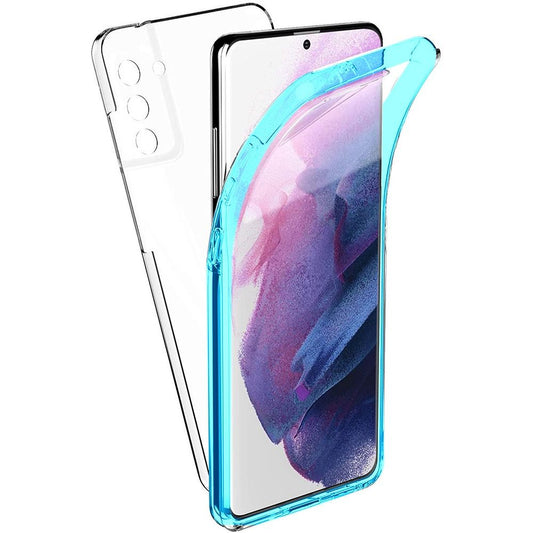 celotvárový obal pre SAMSUNG S21 Plus modrý