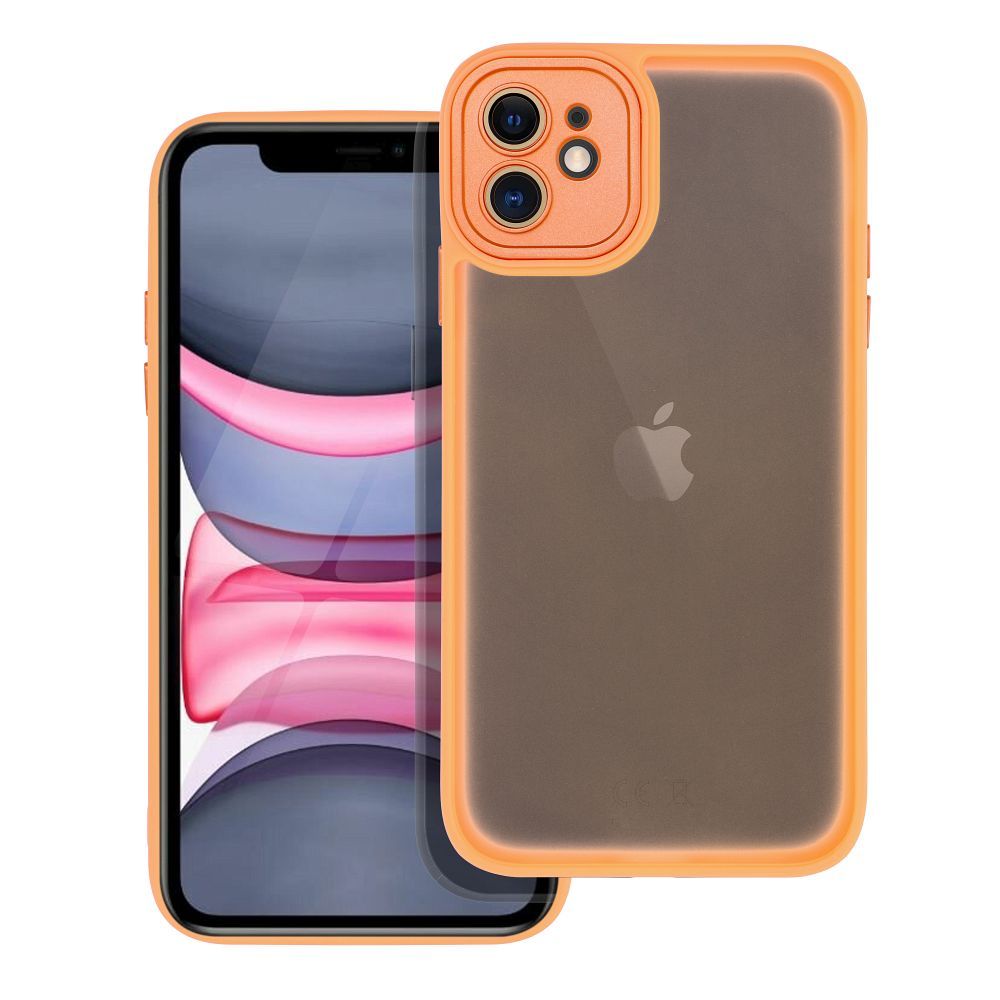 polopriehľadný obal pre iPhone 11 apricot crush