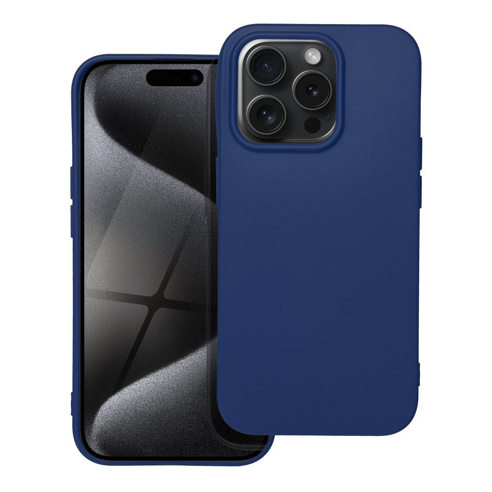 SOFT obal pre iPhone 15 Pro tmavo modrý