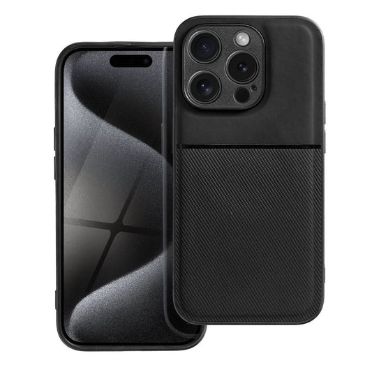 elegantný obal pre iPhone 15 Pro čierny