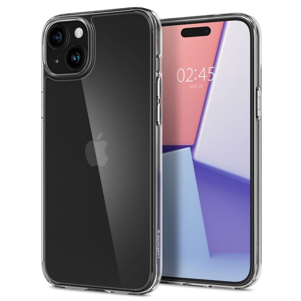 SPIGEN obal AIRSKIN HYBRID pre iPhone 15 priehľadný