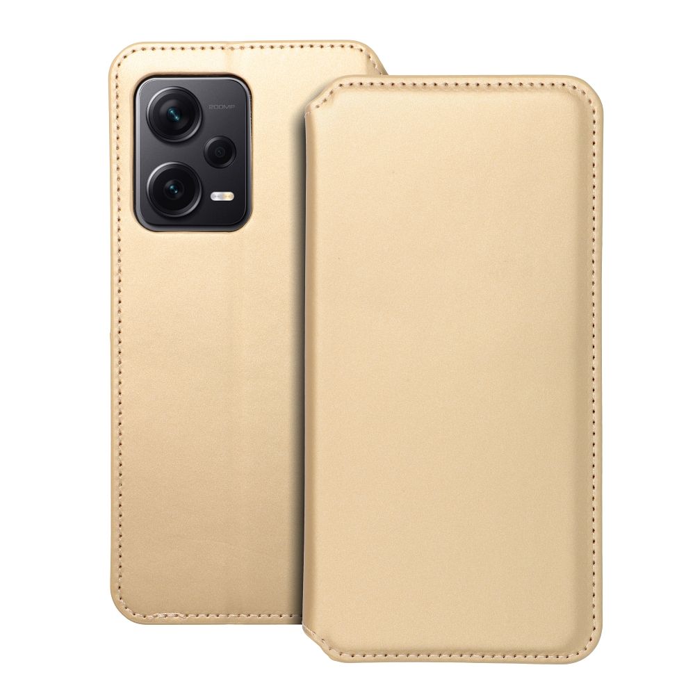 DUAL POCKET knižkový obal pre XIAOMI Redmi Note 12 Pro PLUS 5G zlatý