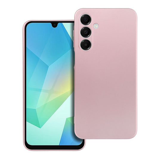 metalický obal pre SAMSUNG A16 5G / A16 4G ružový