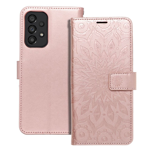 MEZZO knižkový obal pre SAMSUNG A33 5G mandala rose zlatý