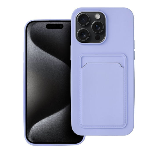 obal s miestom na karty pre iPhone 15 Pro Max violet