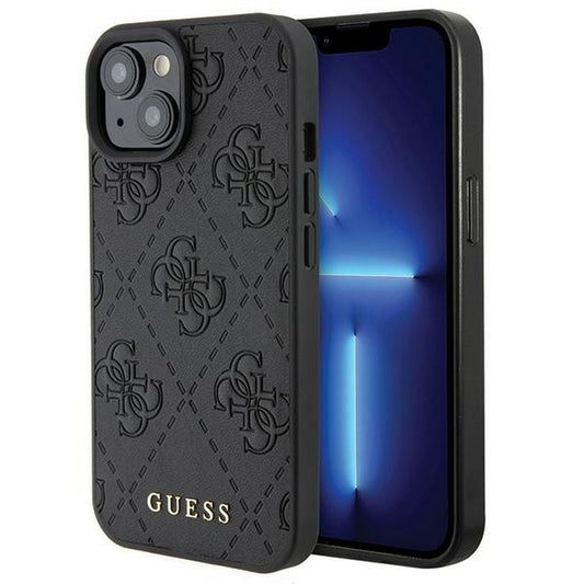 GUESS obal pre iPhone 15 GUHCP15SP4EPMK (Quilted 4G Classic) čierny