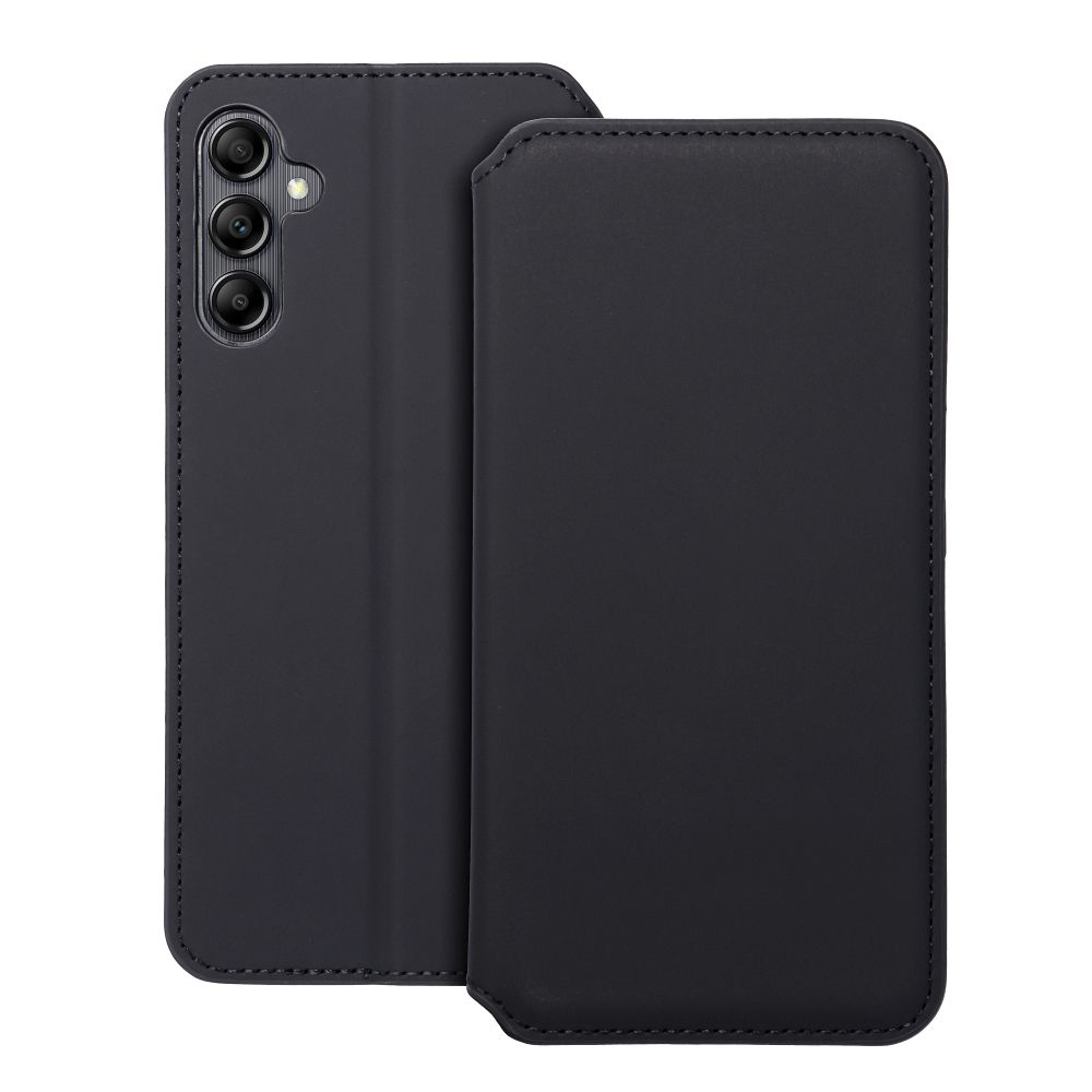 DUAL POCKET knižkový obal pre SAMSUNG A14 5G čierny