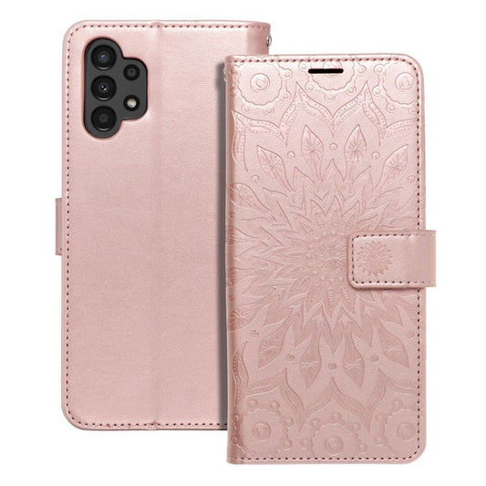 MEZZO knižkový obal pre SAMSUNG A13 4G mandala rose zlatý