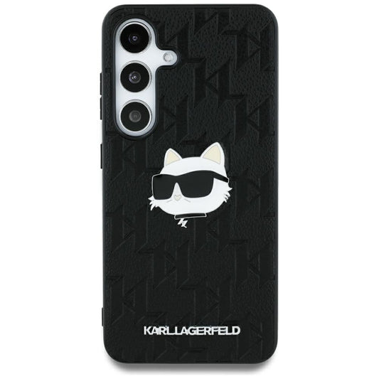 KARL LAGERFELD obal pre SAMSUNG S25 Ultra KLHCS25LPGKLCHPK (PU Monogram Choupette Head Pin) čierny