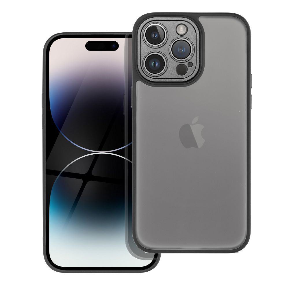 polopriehľadný obal pre iPhone 14 Pro Max čierny