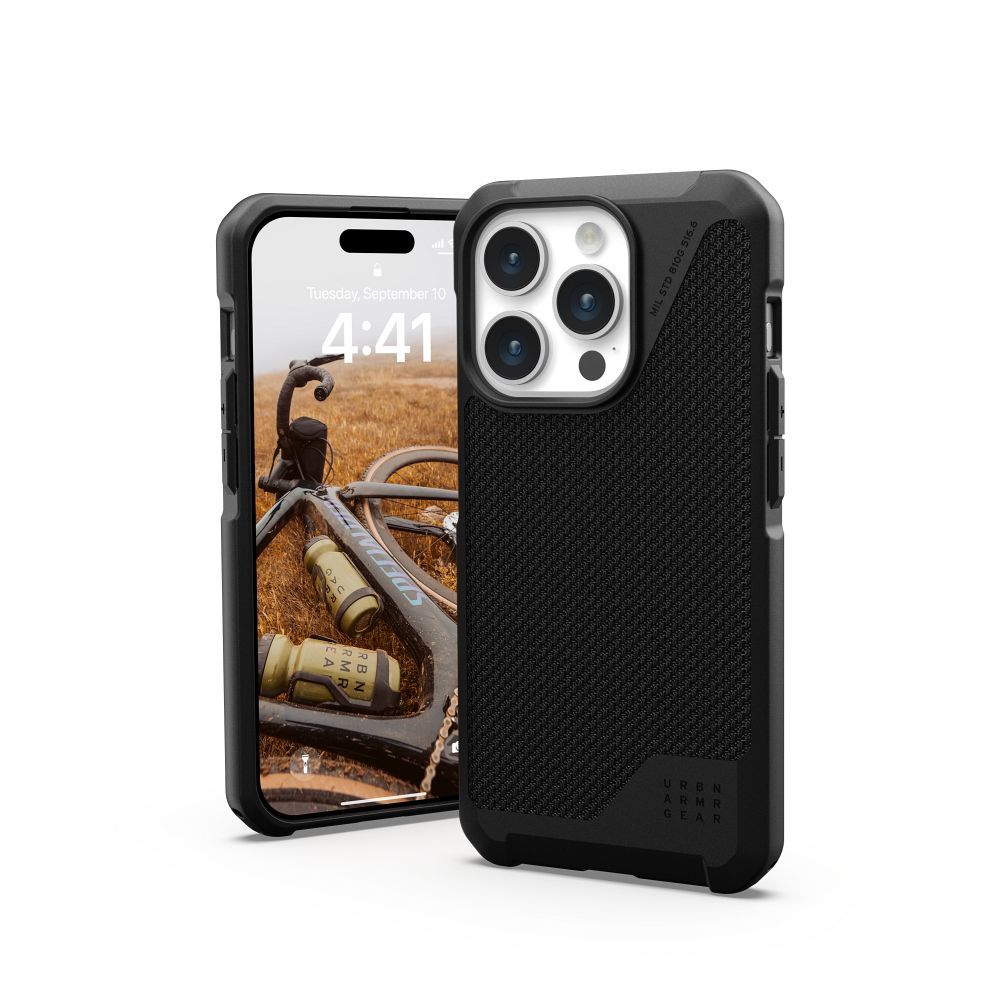 UAG Urban Armor Gear obal METROPOLIS LT s funkciou MagSafe pre iPhone 15 Pro kevlar čierny